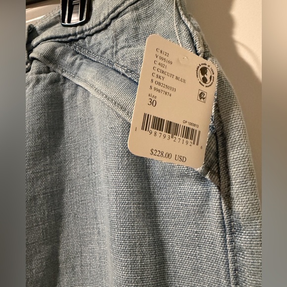 Free People Light Blue Cropped Jeans - Picture 3 of 5